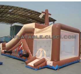 T2-2430 Cướp biển Inflatable Trampoline