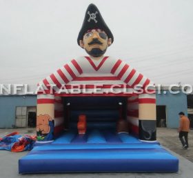 T2-2490 Cướp biển Inflatable Trampoline