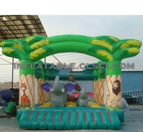 T2-2662 Jungle Theme Inflatable Trampoline