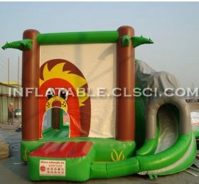 T2-2778 Jungle Theme Inflatable Trampoline
