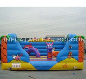 T2-2856 Jungle Theme Inflatable Trampoline