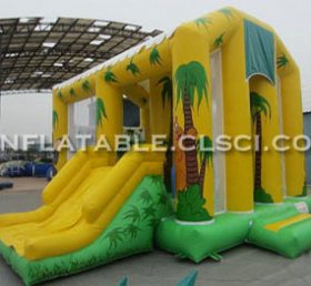 T2-409 Jungle Theme Inflatable Trampoline