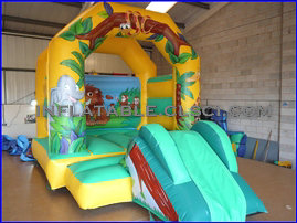 T2-856 Jungle Theme Inflatable Trampoline