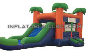 T2-862 Jungle Theme Inflatable Trampoline