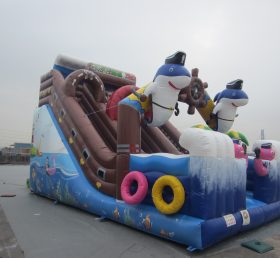 T8-1484 Pirate Theme Inflatable Trượt