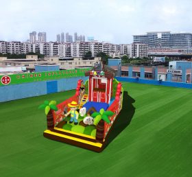 T6-458 Công viên giải trí bơm hơi khổng lồ cho trẻ em Trampoline Sân chơi