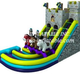 T8-1498 Trẻ em trượt khổng lồ ngựa nhảy lâu đài