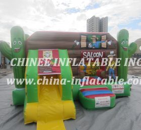 T2-3404 Tây Denim Inflatable Trampoline