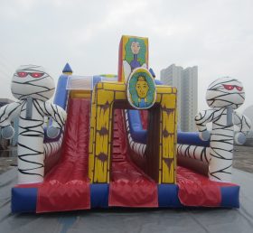 T8-1552 Ai Cập nhảy lâu đài Wirh slide inflatable khô slide cho trẻ em