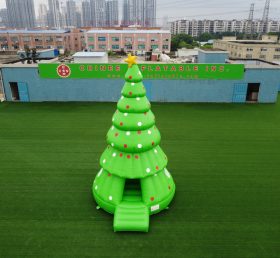 T2-3410 Thổi phồng lên Giáng sinh Tree Holiday Theme Bounce House Trò chơi cho trẻ em