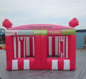Tent1-533 Lều bơm hơi màu đỏ cho thuê nhà tiệc