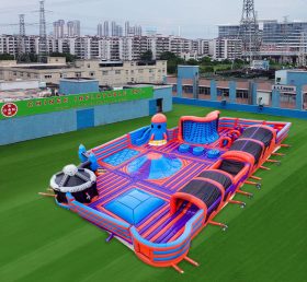 GF2-037 Inflatable Ride Nhảy Bouncy Barrier Inflatable Ride ngoài trời
