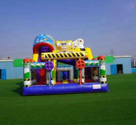 T8-3804B Tiến sĩ khoa học Inflatable Castle Inflatable Slide Combo cho trẻ em