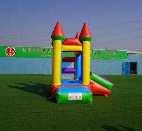 T2-3502 Nhỏ Bouncy Castle Jumper Với Trượt Trampoline Inflatable