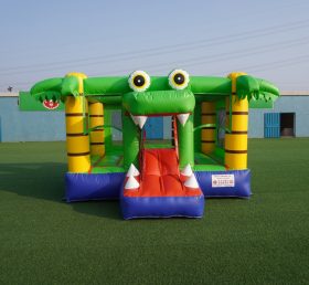 T2-3503 Trẻ em Trampoline Inflatable Combo Cá sấu Chủ đề Combo