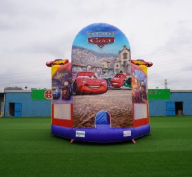 T2-3016 Chủ đề xe hơi nhà bounce inflatable kết hợp nhảy cho trẻ em