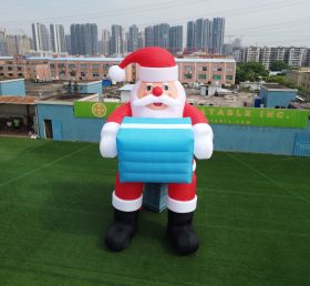 C1-219 8m cao inflatable ông già Noel với hộp quà tặng