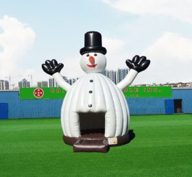 T2-4337 Inflatable Giáng sinh Snowman Trampoline