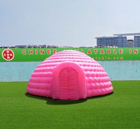 Tent1-4257 Mái vòm bơm hơi màu hồng khổng lồ