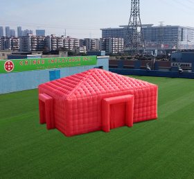 Tent1-4474 Lều sự kiện màu đỏ inflatable cube