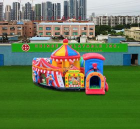 T6-906 Công viên xiếc khổng lồ đồ chơi bơm hơi cho trẻ em