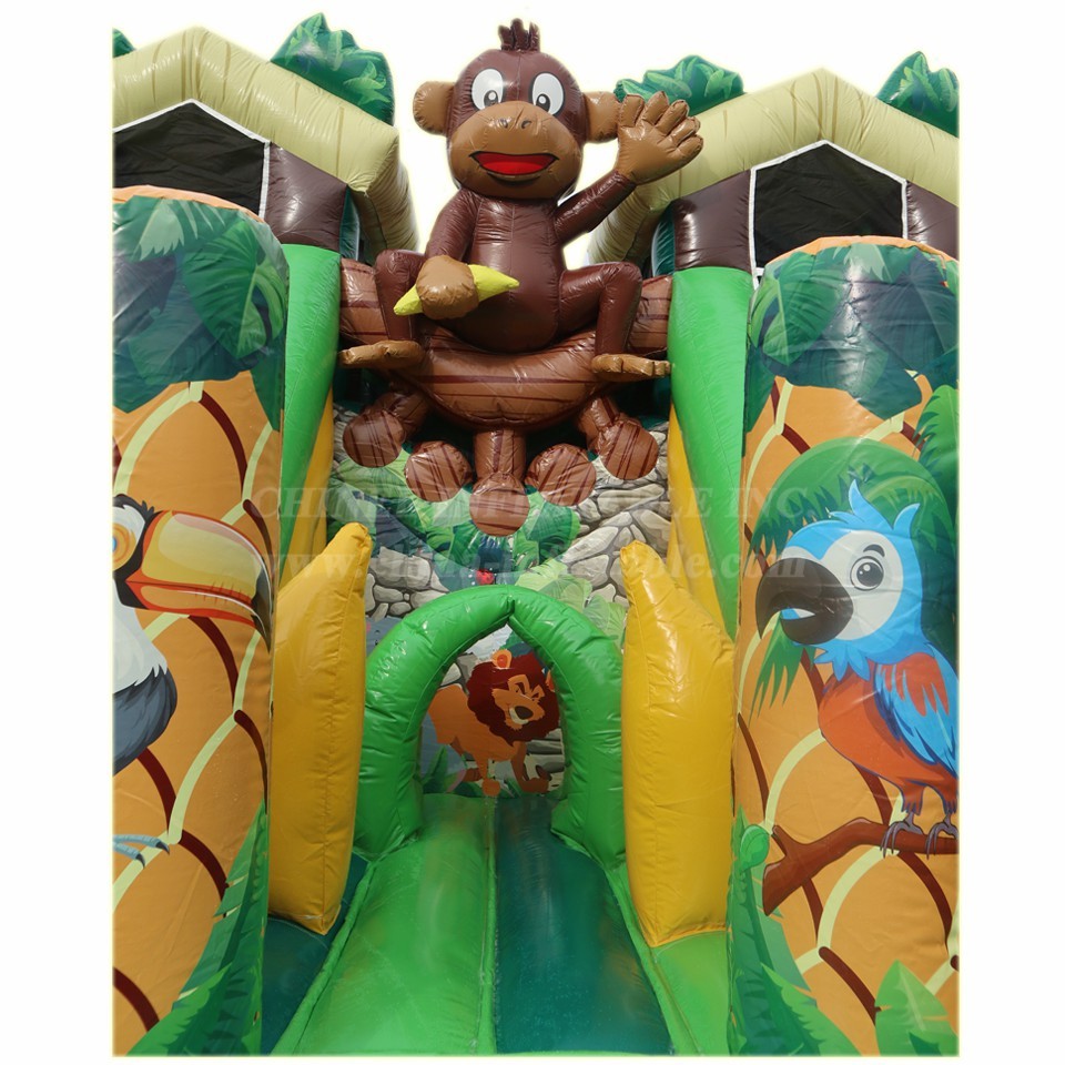 T2-4812 Jungle Monkey Bouncy Castle