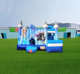 T2-4596 Frozen Theme Inflatable Castle Combo