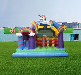 T2-4834 Cầu vồng Unicorn Inflatable Combo