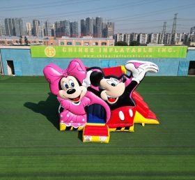 T2-1088B Disney Mickey & lâu đài bơm hơi Minnie với slide