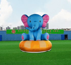 S4-593 Quảng cáo tùy chỉnh Inflatable Blue Elephant
