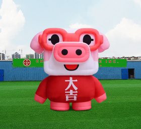 S4-605 Quảng cáo Giant Inflatable Animal Pig/Inflatable Fat Pink Pig