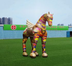 S4-704 Phim hoạt hình con ngựa khổng lồ đầy màu sắc